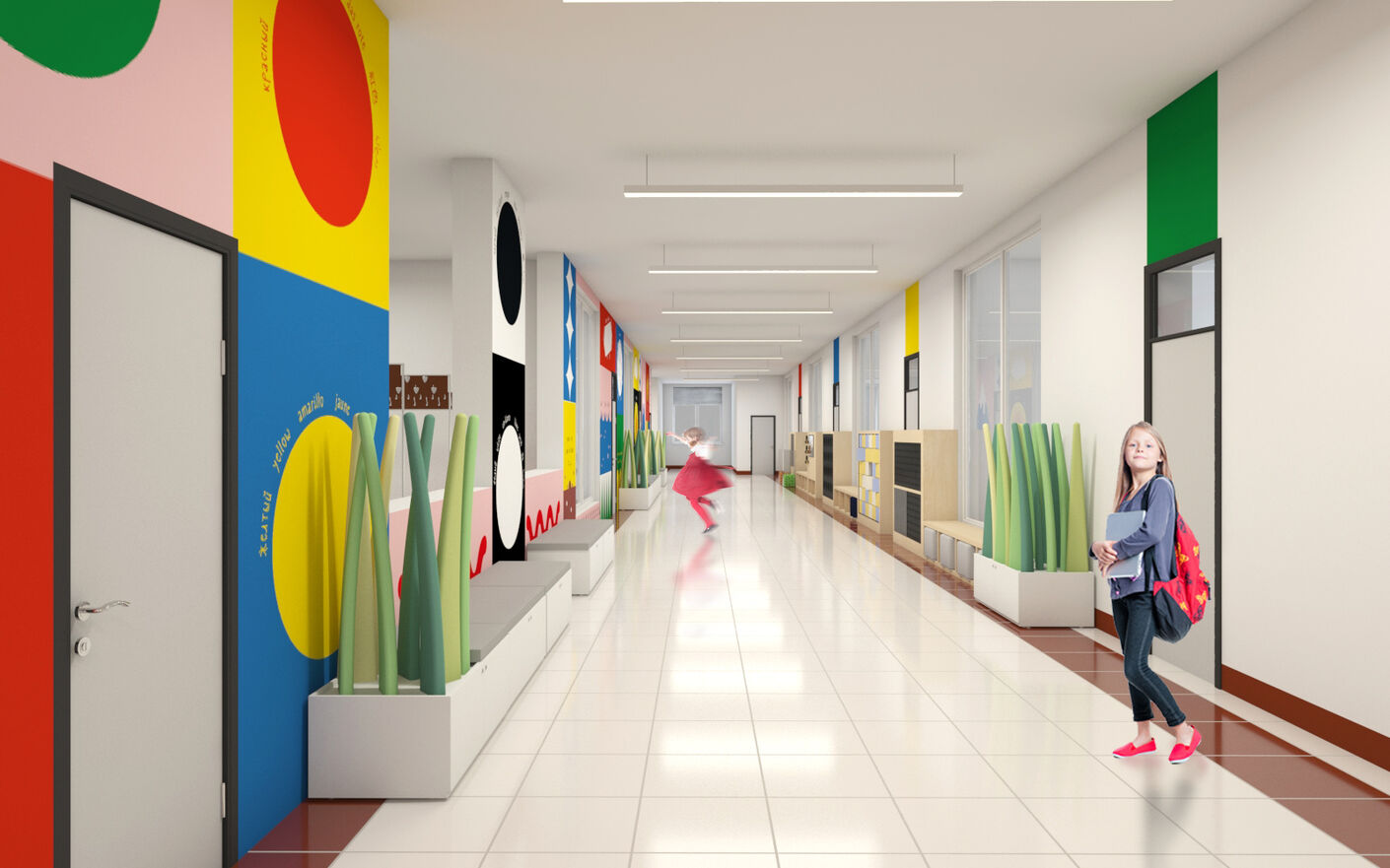 Дизайн образовательных пространств для школ в городе Грозный. Лаборатория дизайна НИУ ВШЭ - hsedesignlab.ru