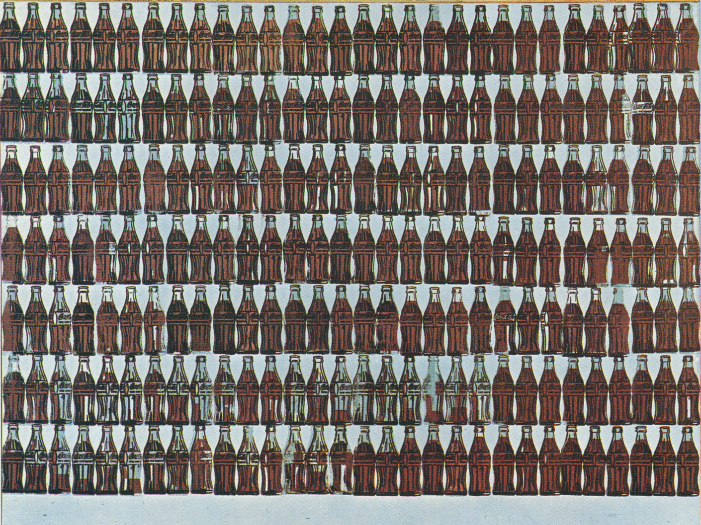 Coca-Cola 210 bottles, Энди Уорхол. Изображение: сайт https://perezartsplastiques.com/