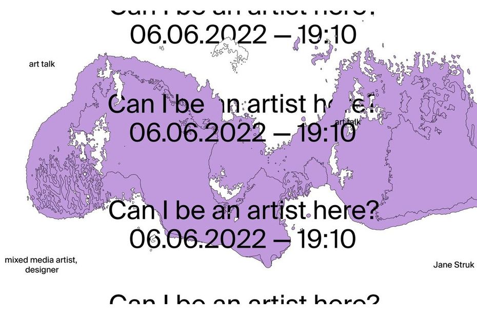 ‘Can I be an artist here?’. Jane Struk’s artist talk