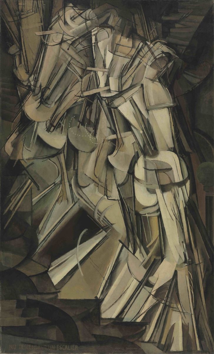 «Обнаженная, спускающаяся по лестнице № 2», Марсель Дюшан, 1912