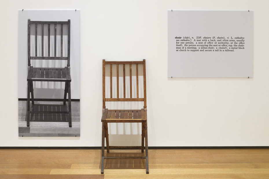 «Один и три стула», Джозеф Кошут, 1965, MoMA