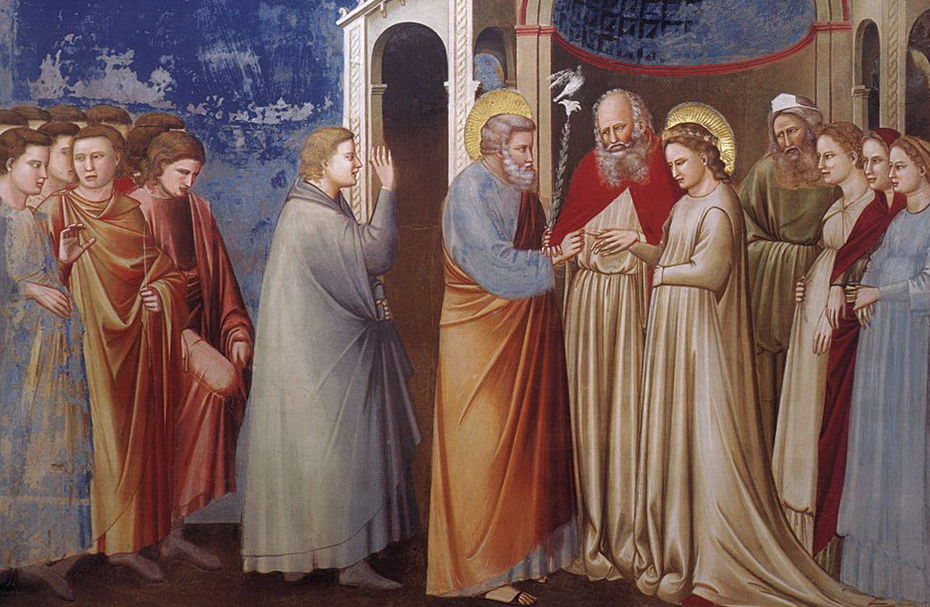 «Сцены из жизни Марии: Обручение Марии с Иосифом», Джотто ди Бондоне, 1305