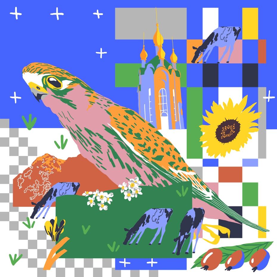 Ника Хахаева. Серия иллюстраций для школы в Армавире