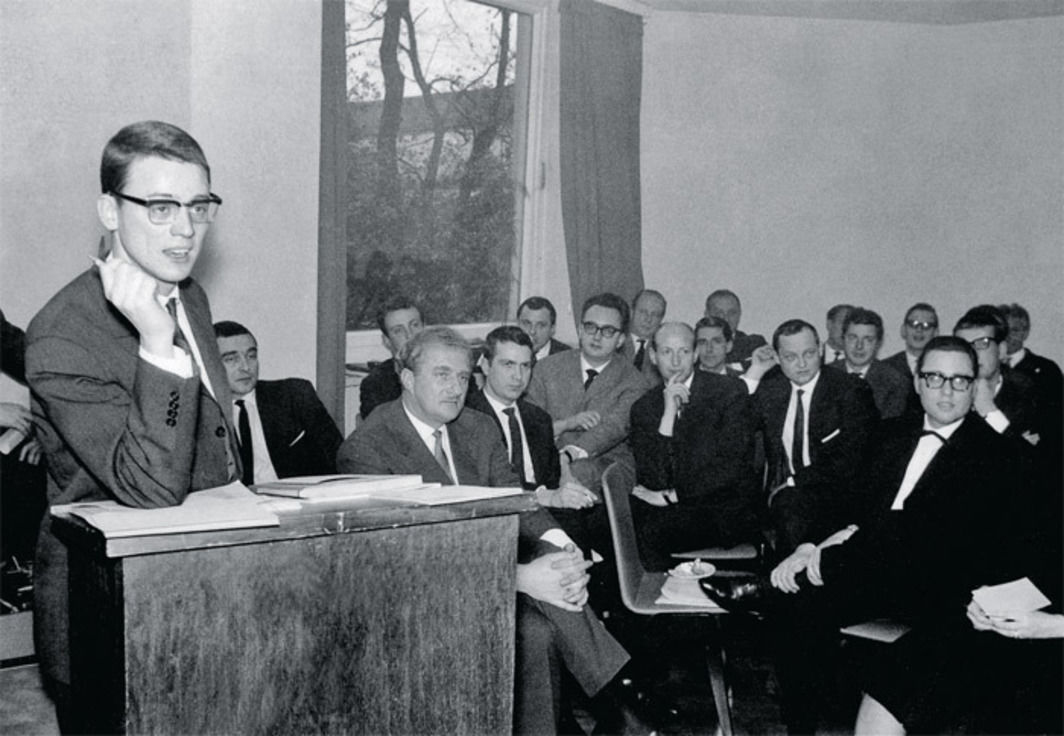 Александр Клюге презентует Оберхаузеновский манифест, 28 февраля 1962 года