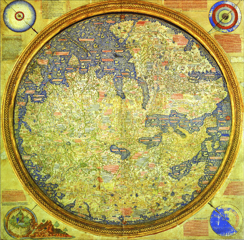 Карта мира Фра Мауро и Андреа Бьянко. 1459