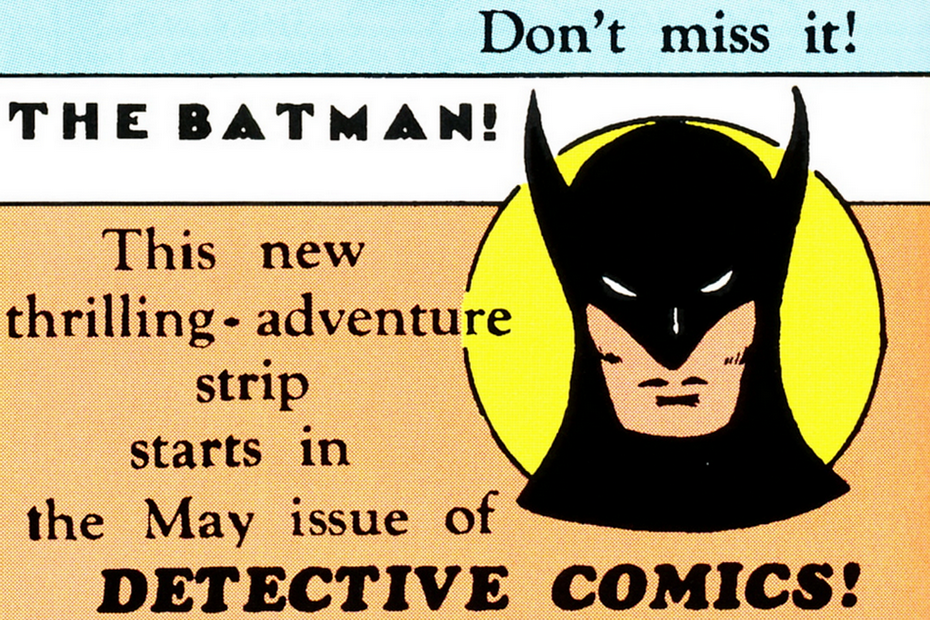 Первое изображение Бэтмена в Action Comics № 12, 1939