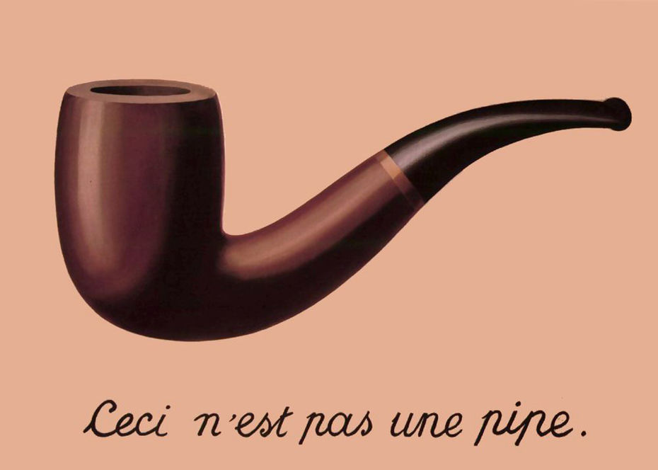 Рене Магритт, «Это не трубка», 1929