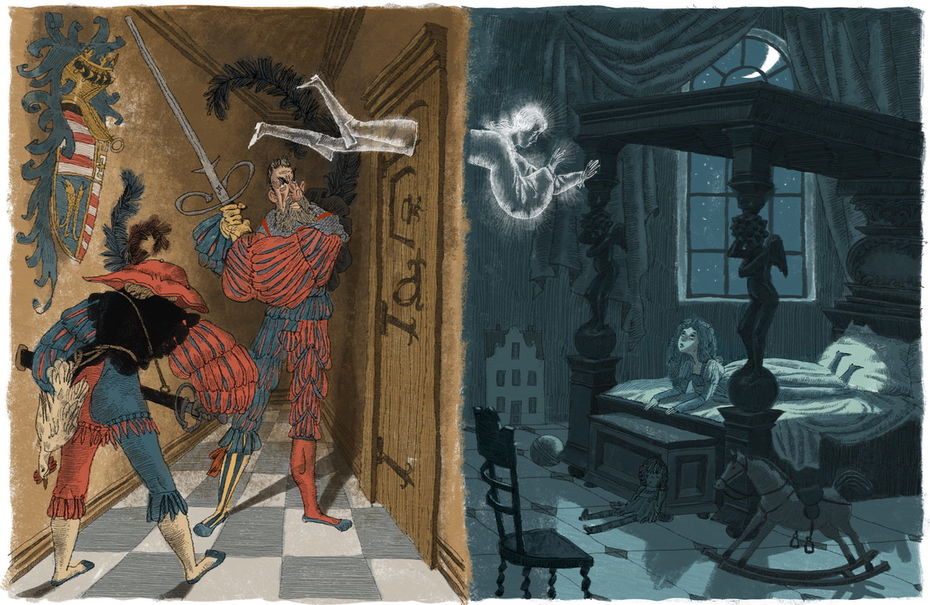 Иллюстрация Сергея Гаврилова к сказке Пьера Гипари «Принц Реми, лошадка Реми и принцесса Мирей» (2020, цифровая графика)