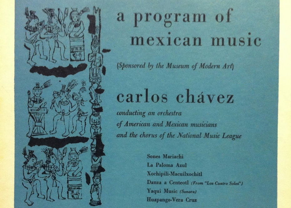 Фрагмент обложки A Program of Mexican Music, 1949