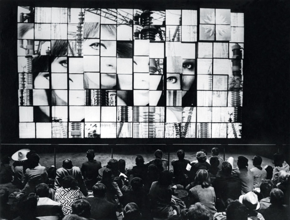 Мультиэкранная инсталляция «Полиэкран», представленная на Всемирной выставке в Монреале (1967)