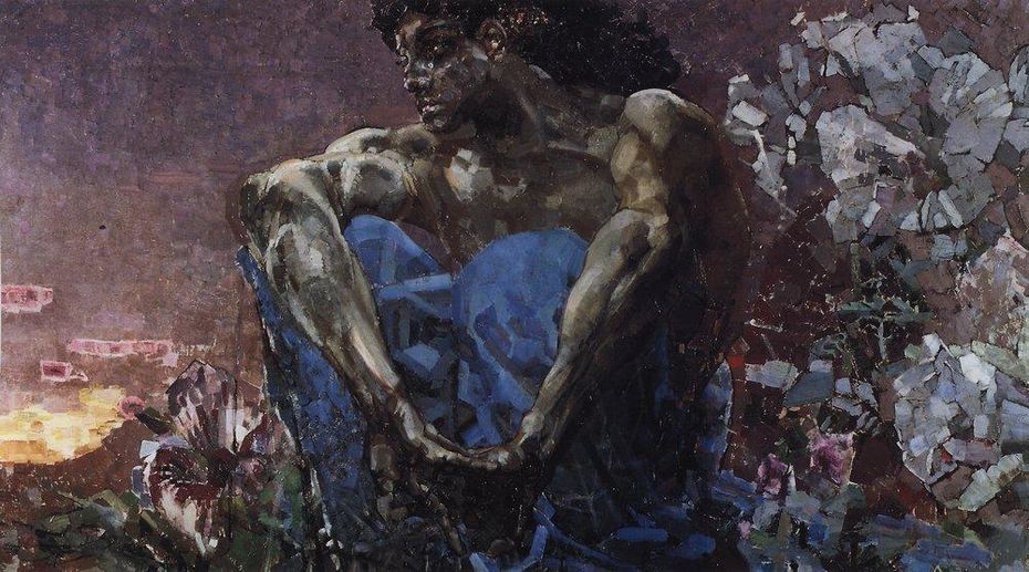 М.А. Врубель. Демон сидящий.1890, ГТГ