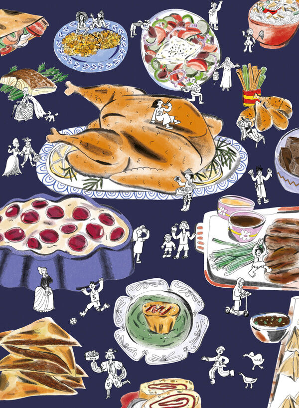 Иллюстрированная нон-фикшн книга "История еды"
